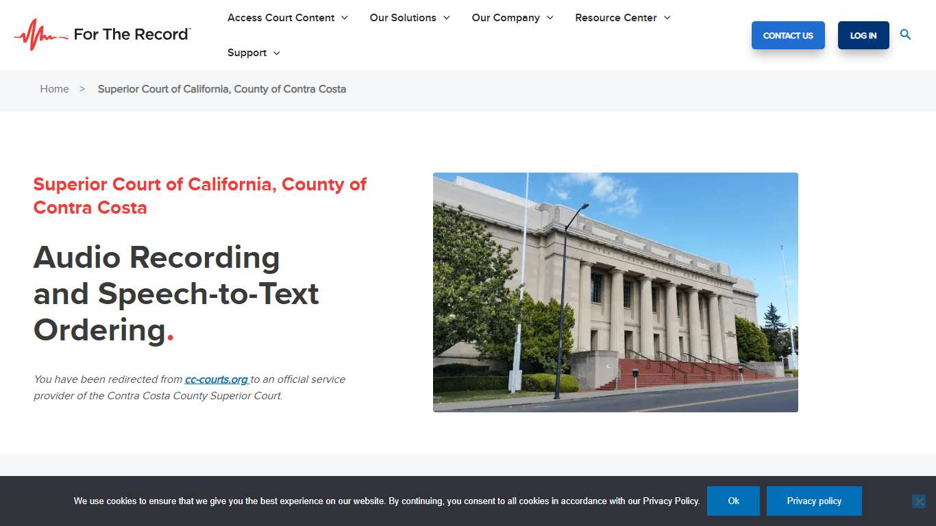 Superior Court of California, County of Contra Costa Digital Ordering Portal | For The Record